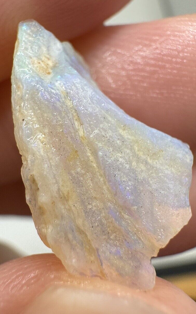 5.3 Carats Solid Rough Coober Pedy Opal Piece with Beautiful Colour