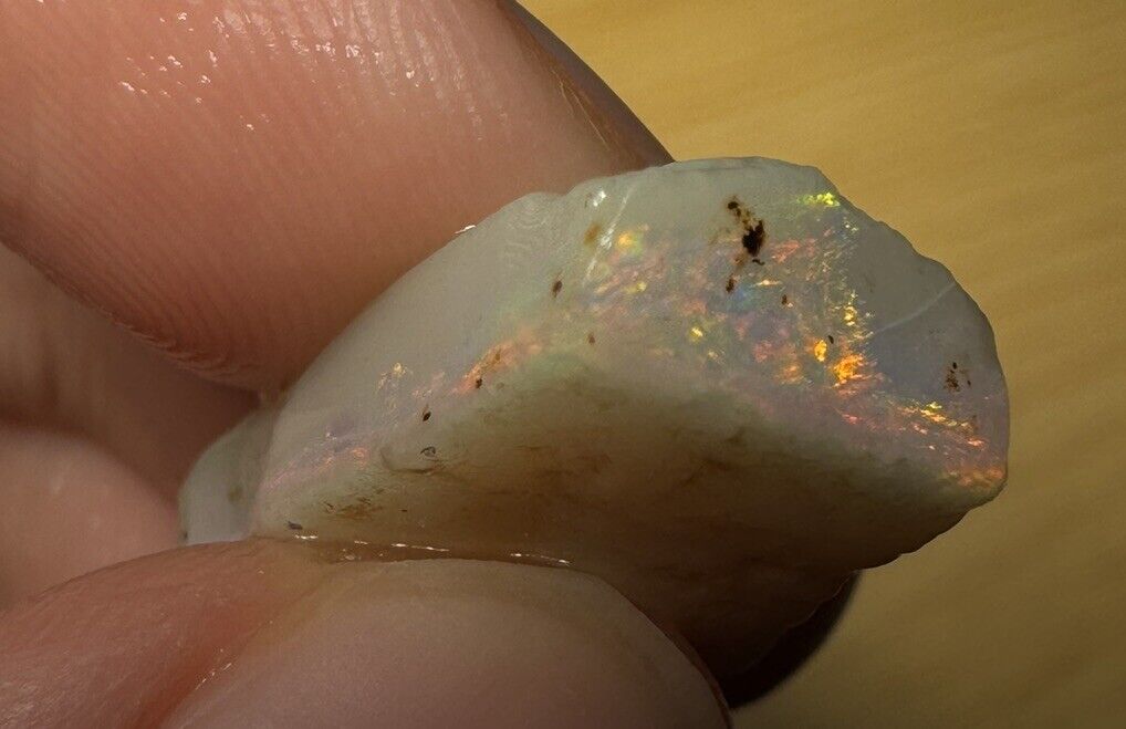 10.2 Carats Solid Rough Coober Pedy Opal Piece with Beautiful Colour B1