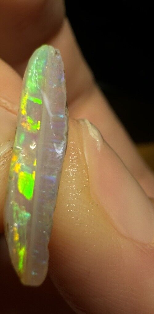 4.7 Carats Solid Rough Coober Pedy Opal Piece with Beautiful Colour B1