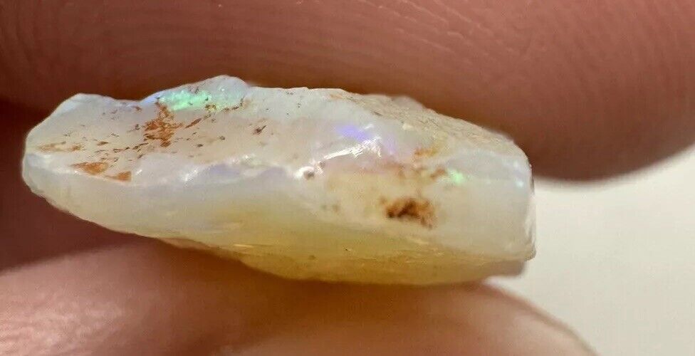 4.4 Carats Solid Rough Coober Pedy Opal Piece with Beautiful Colour