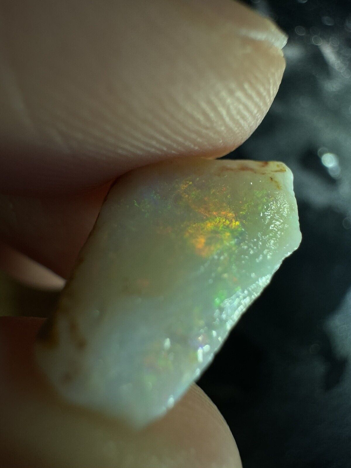 5 Carats Solid Rough Coober Pedy Opal Piece with Beautiful Colour B1