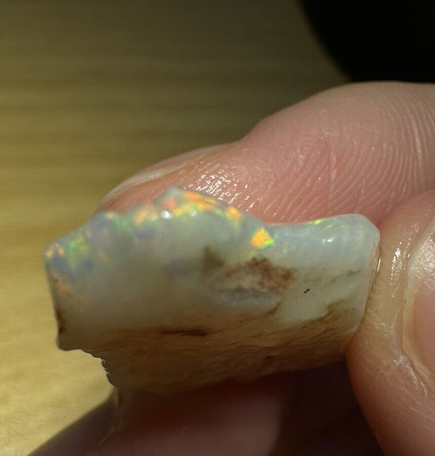 13.3 Carats Solid Rough Coober Pedy Opal Piece with Beautiful Colour C1