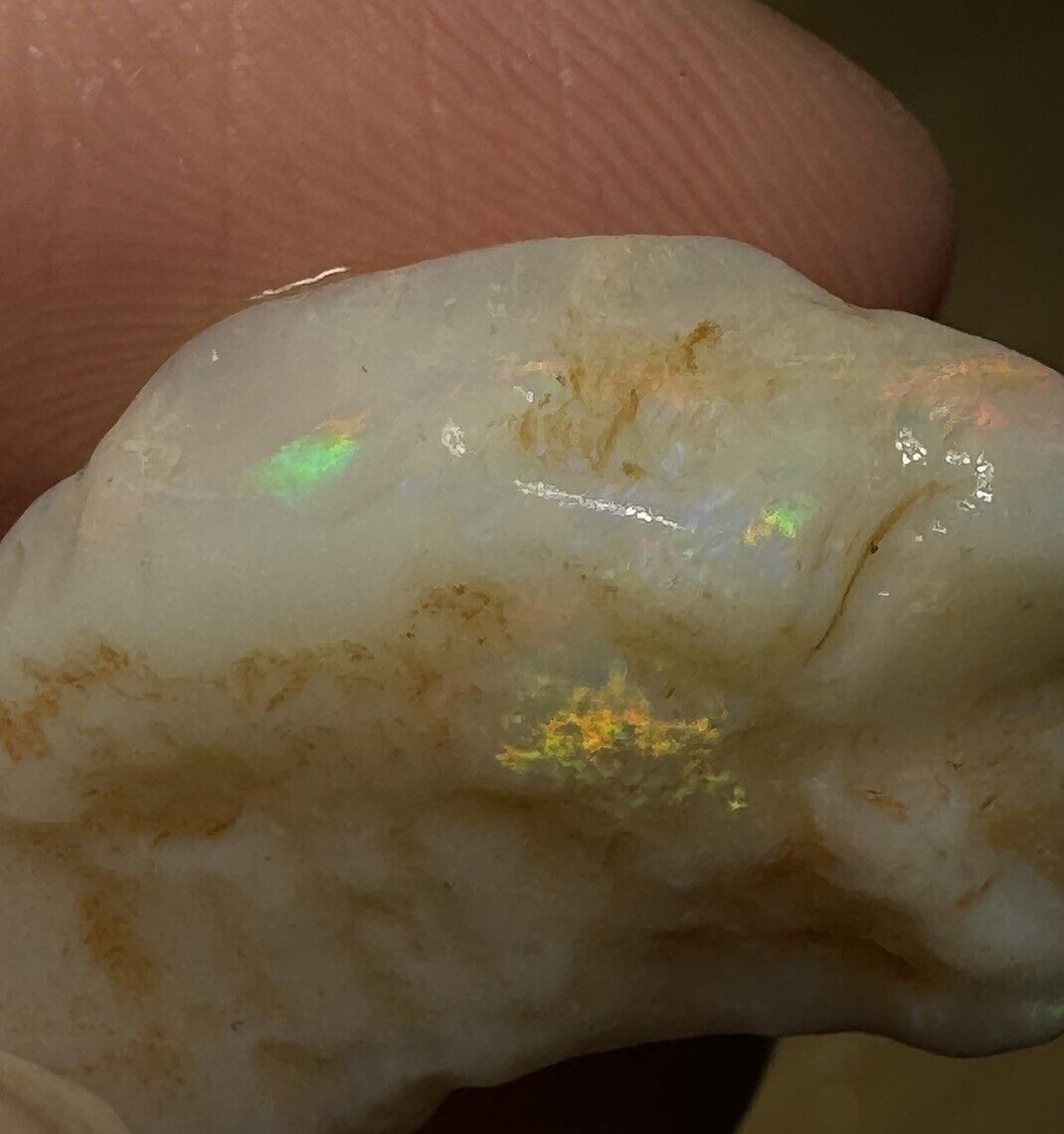 11.5 Carats Solid Rough Coober Pedy Opal Piece with Beautiful Colour B1