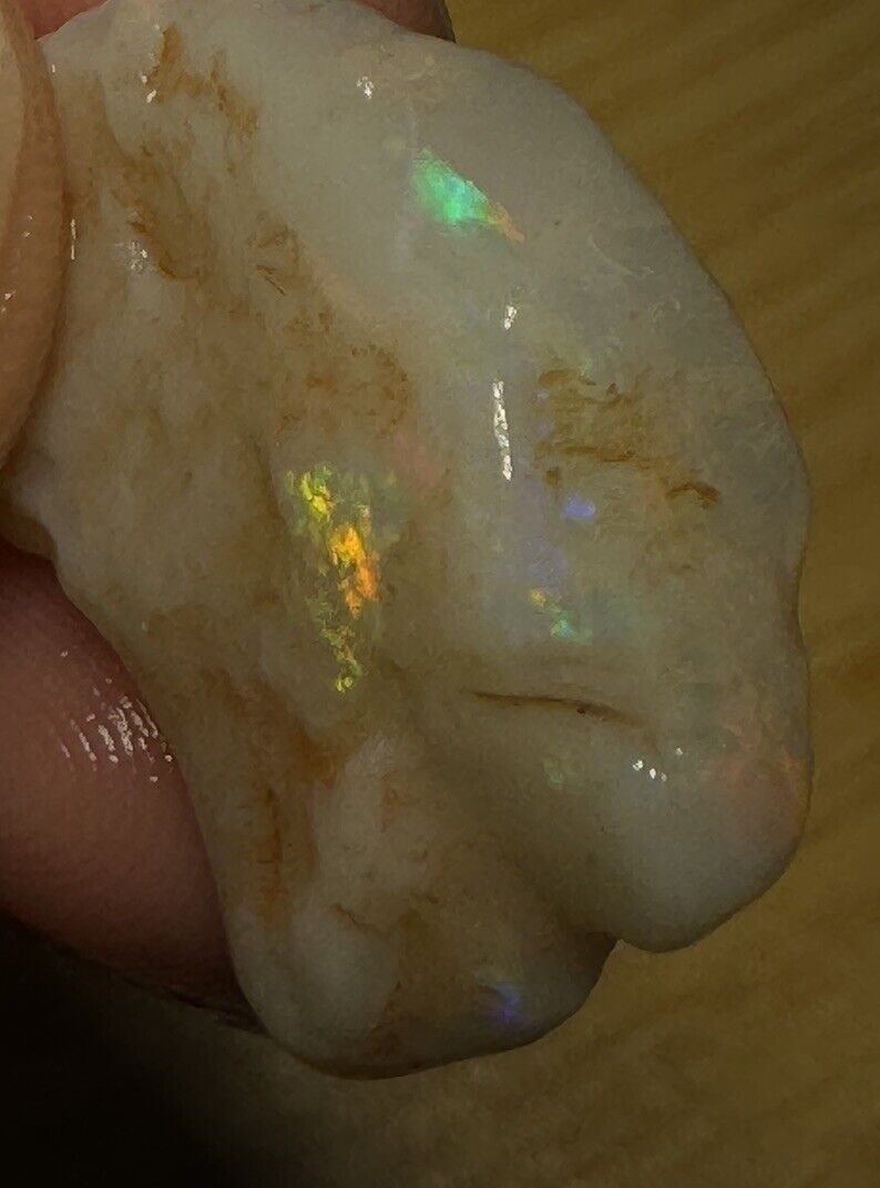 11.5 Carats Solid Rough Coober Pedy Opal Piece with Beautiful Colour B1
