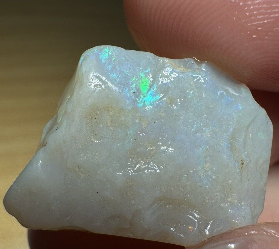 16.45 Carats Solid Rough Coober Pedy Opal Piece with Beautiful Colour C1