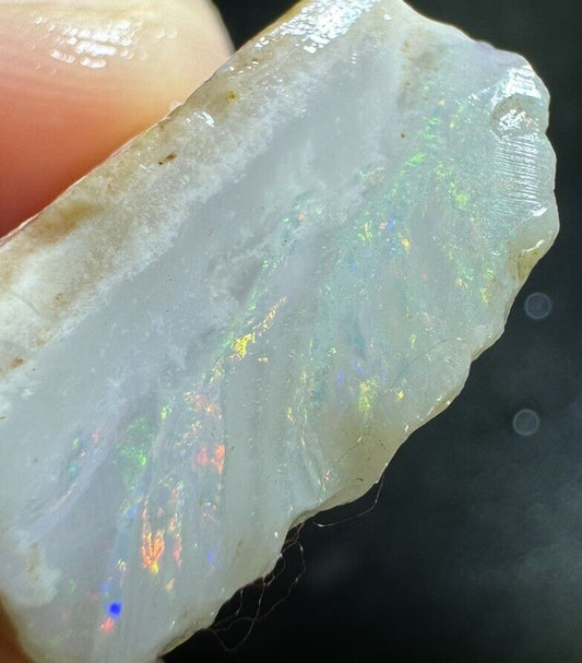 21.7 Carats Solid Rough Coober Pedy Opal Piece with Beautiful Colour B1