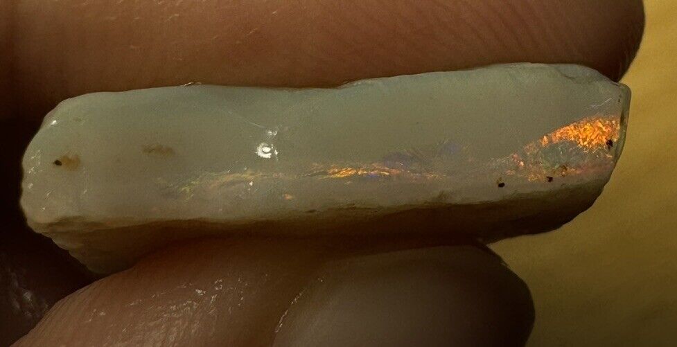 10.2 Carats Solid Rough Coober Pedy Opal Piece with Beautiful Colour B1