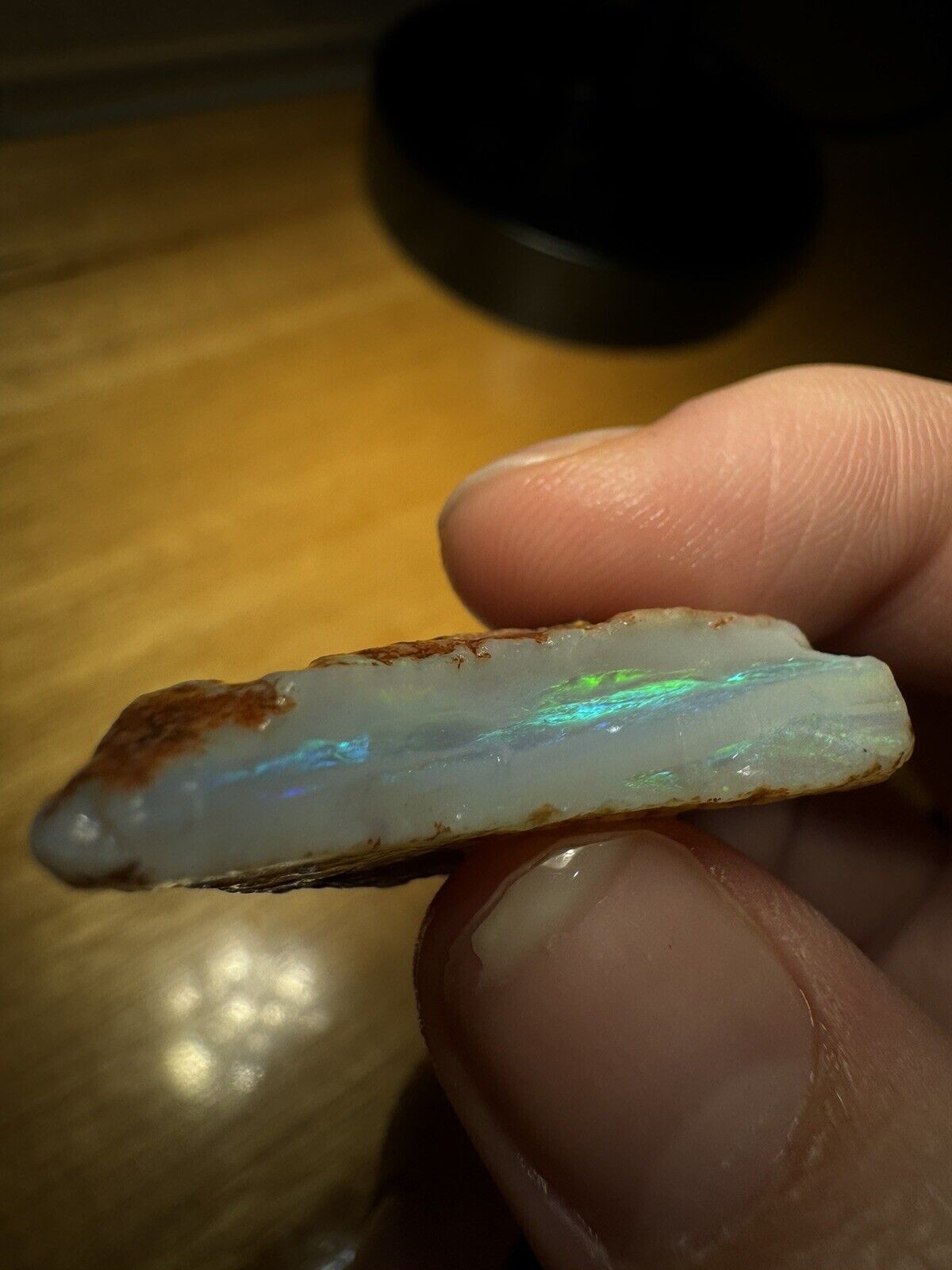 43.8 Carats Solid Rough Coober Pedy Opal Piece with Beautiful Colour C1