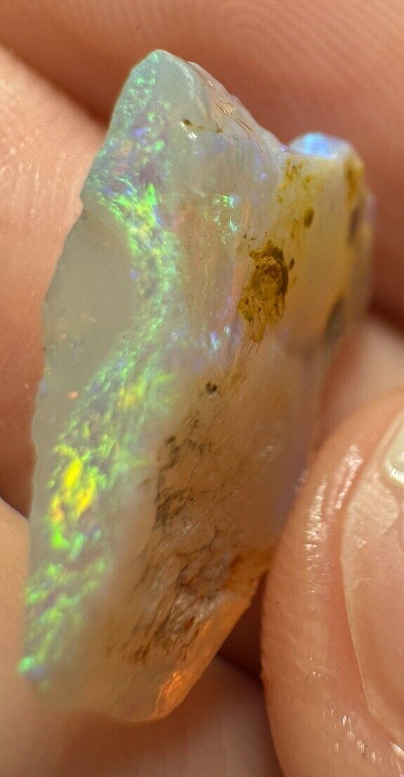 4.6Carats Solid Rough Coober Pedy Opal Piece with Beautiful Colour B1