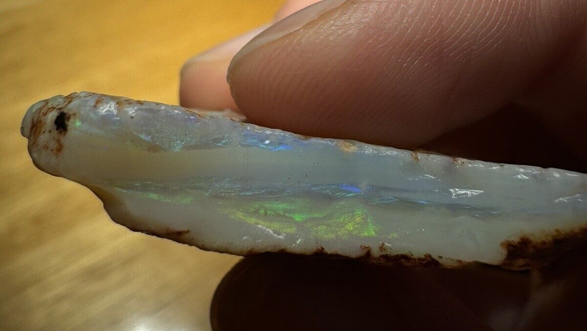 43.8 Carats Solid Rough Coober Pedy Opal Piece with Beautiful Colour C1
