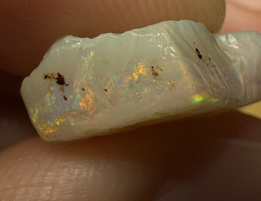 10.2 Carats Solid Rough Coober Pedy Opal Piece with Beautiful Colour B1