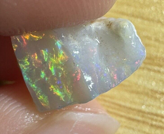 3.7 Carats Solid Rough Coober Pedy Opal Piece with Beautiful Colour