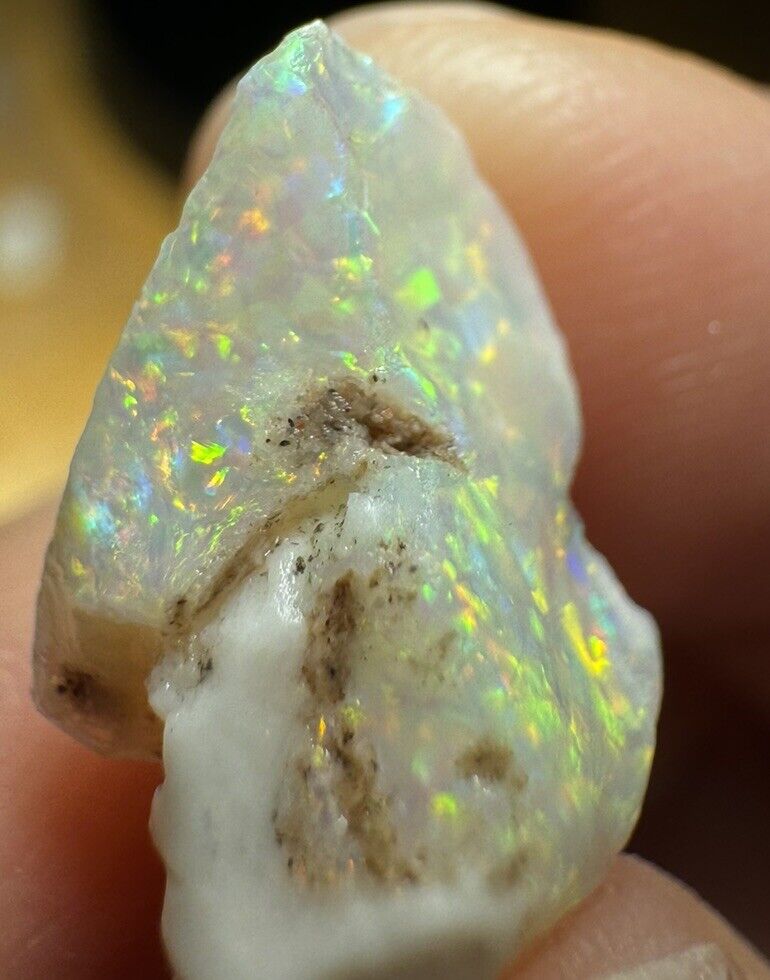 4.7 Carats Solid Rough Coober Pedy Opal Piece with Beautiful Colour B1