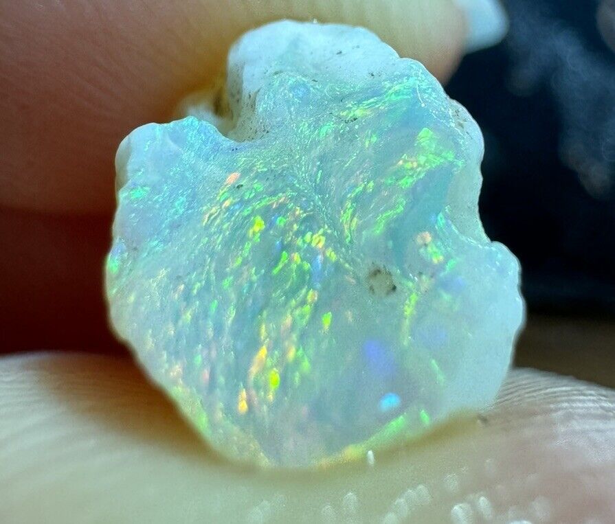 5.3 Carats Solid Rough Coober Pedy Opal Piece with Beautiful Colour